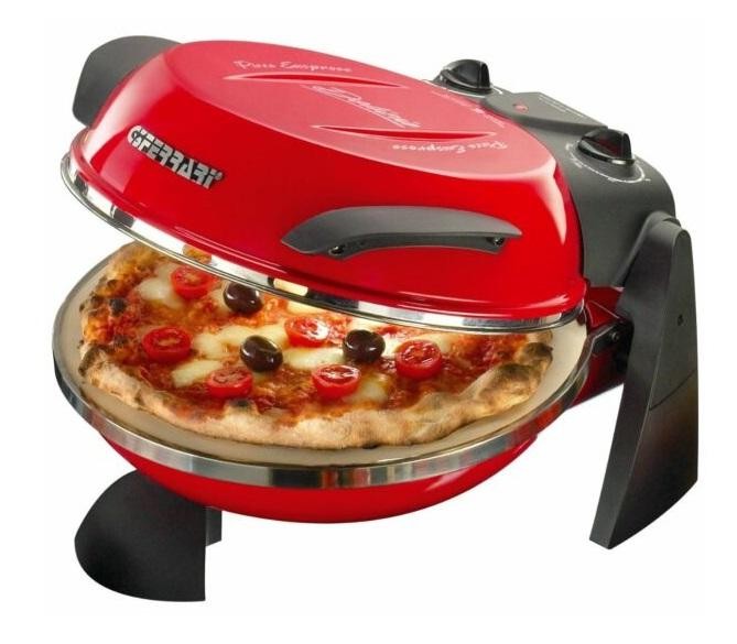FORNO PER PIZZA ELETTRICO DELIZIA COPPER G10006 IN PIETRA REFRATTARIA - ROSSO