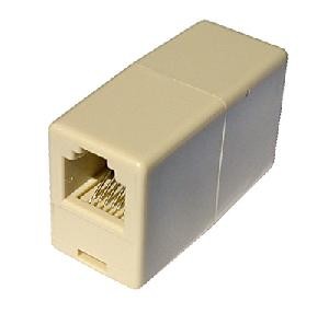 ACCOPPIATORE TEL. 2 CONN RJ45 -6P4C FF (08306)