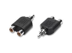 ADATTATORE SDOPPIATORE 1 RCA MASCHIO  2 RCA FEMMINA (311)