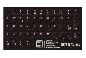 ADESIVI TASTIERA ITALIANA STICKERS NETBOOKNOTEBOOK - TASTI PICCOLI ITA