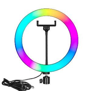 ANELLO DA ILLUMINAZIONE Q-MG35 RING FILL LIGHT 8 LED + CAVALLETTO