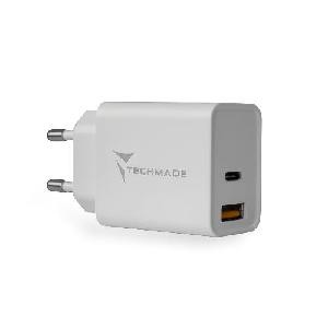 CARICATORE 1 TYPE-C + 1 USB 18W (TM-TC046AC)