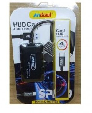 HUB 4 PORTE USB TYPE-C (Q-HU302B)