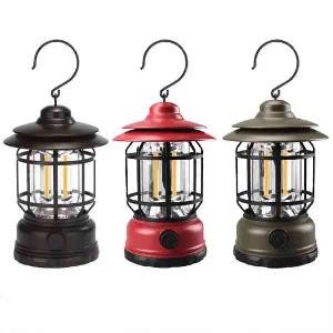 LAMPADA LANTERNA DA CAMPEGGIO CAMPING LAMP K-20 - COLORE ROSSO