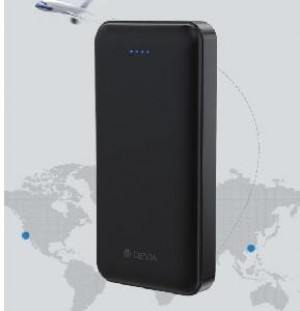POWER BANK KINTONE V2 20000 MAH 2 USB (DEPG20K719B) NERO