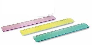 RIGHELLO IN PLASTICA 17 CM COLORE ASSORTITO - 1PZ