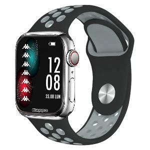 SMARTWATCH KW-P005 SILVER CON CINTURINO IN SILICONE NEROGRIGIO O BIANCO