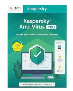 SOFTWARE ANTIVIRUS PRO 2020 3 CLNT 1 ANNO (KL1171T5CFS-20SLIMPRO)