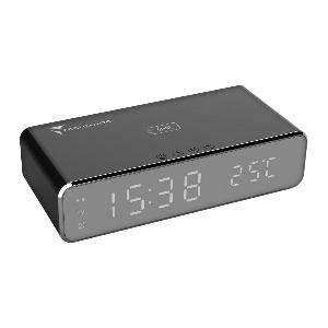 SVEGLIA DIGITALE TM-W258-BK CON FUNZIONE DI RICARICA WIRELESS - NERO
