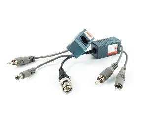 TRASMETTITORE VIDEOAUDIO BALUN (COPPIA) ALIMENTATO AS-UTP121
