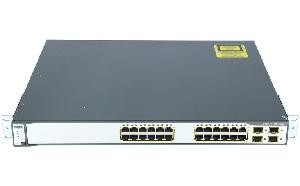 (RICONDIZIONATO) SWITCH RETE WS-C3750G-24TS-S1U CATALYST 3750 24 PORTE GBIT + 4 SFP STD MULTILAYER