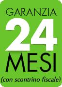 GARANZIA 24 MESI CON SCONTRINO
